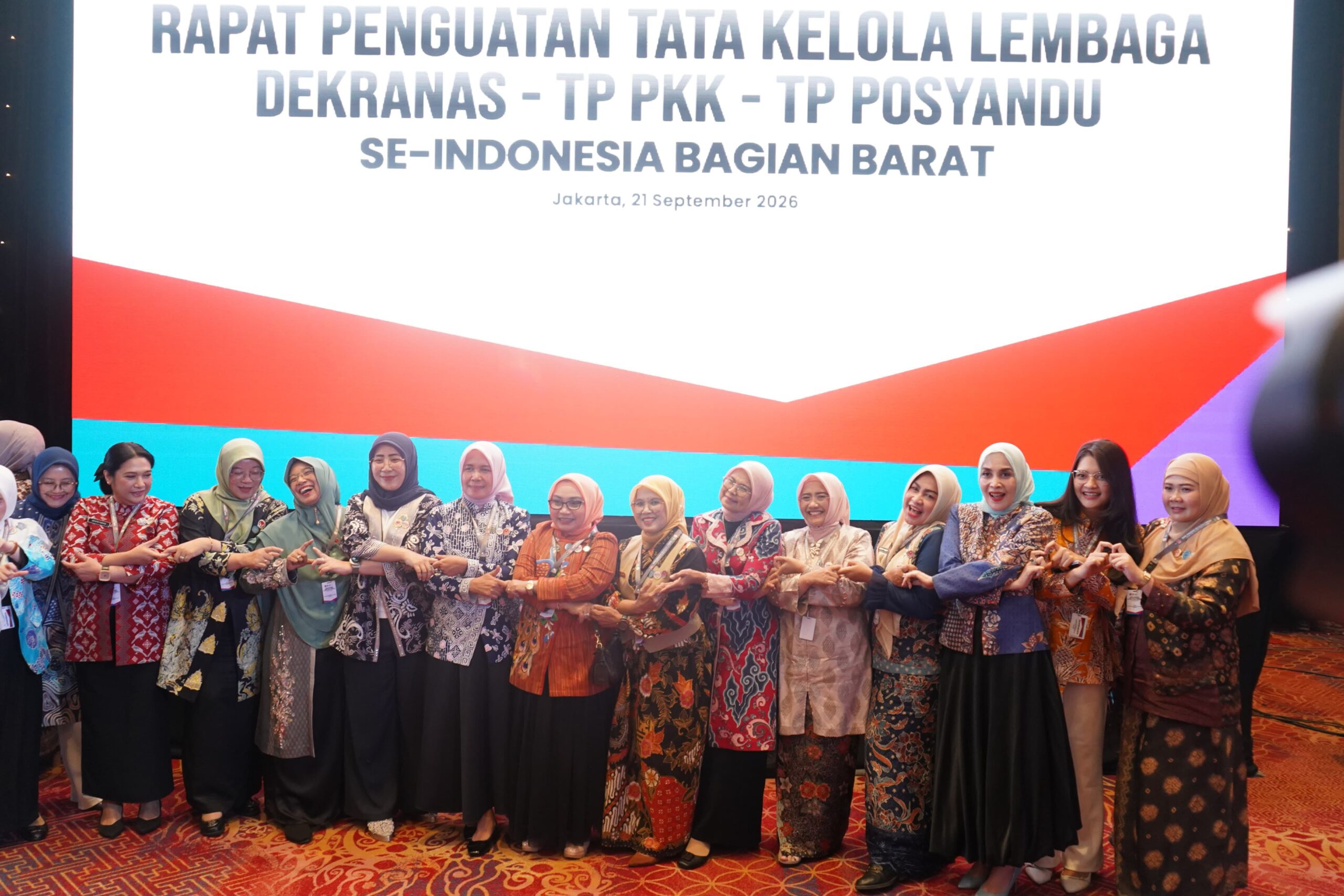 Penguatan Tata Kelola Lembaga, Ketua TP PKK Kabupaten Subang Hadiri Rapat Dekranas, TP PKK, dan Posyandu se-Indonesia Bagian Barat